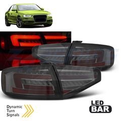LED BAR ΦΩΤΑ ΠΙΣΩ ΦΩΤΕΙΩΝ SMOKE SEQ ταιριάζει AUDI A4 B8 12-15 SEDAN OEM BULB