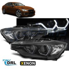 ΦΑΝΑΡΙΑ XENON ANGEL EYES LED DRL BLACK ταιριάζει σε BMW F30/F31 10.11 - 05.15