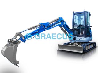 Εκσκαφέας Με Ερπύστριες Graecus 2026 EB35-PRO|ΜΙΝΙ ΤΣΑΠΑΚΙ 3.5T, KUBOTA DIESEL (24%)-thumb-16