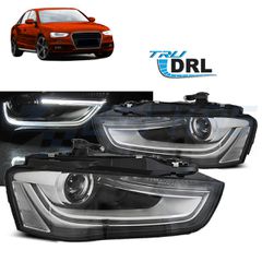 ΦΑΝΑΡΙΑ TRUE DRL ΜΑΥΡΑ ταιριάζει σε AUDI A4 B8 12-15