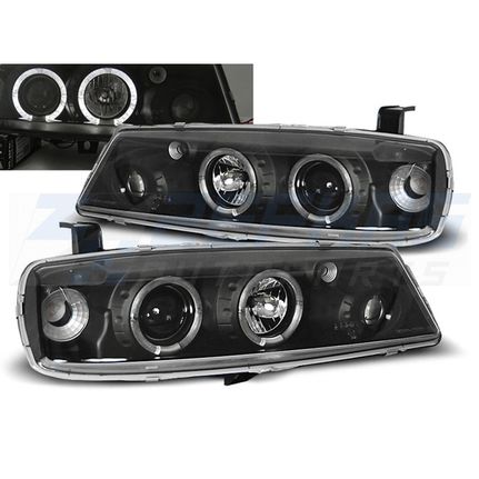 Φανάρια εμπρός OPEL CALIBRA 08.90-06.97 ANGEL EYES ΜΑΎΡΟ