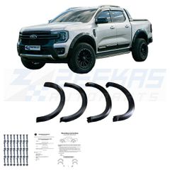 Προστατευτικά φτερά κατάλληλα για FORD Ranger T9 2023+ με ABE TÜV Μαύρο ματ