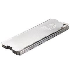 Wind shield for a camping stove burner - silver-thumb-2