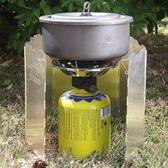 Wind shield for a camping stove burner - silver-thumb-3