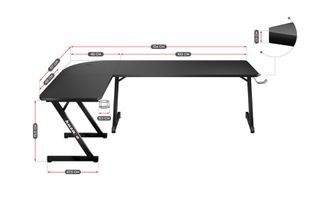 Huzaro Hero 7.0 computer desk Black-thumb-2