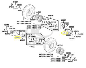 Αμύγδαλο Μπροστινού Φρένου Kymco Mxu.150 2005 - 2013 45141-LLB1-900