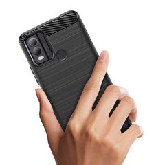 Carbon Case silicone case for Nokia C22 - black-thumb-4