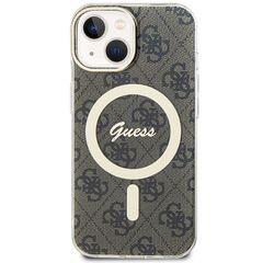 Guess IML 4G MagSafe iPhone 15 Plus Case - Brown-thumb-2