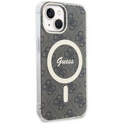 Guess IML 4G MagSafe iPhone 15 Plus Case - Brown-thumb-3