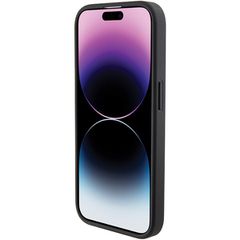 Karl Lagerfeld Quilted K Pattern iPhone 15 Pro Case - Black-thumb-4