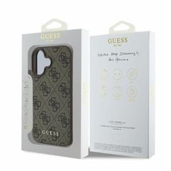 Guess 4G Classic iPhone 16 Case - Brown-thumb-4