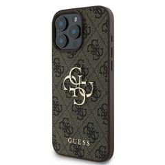 Guess 4G Big Logo iPhone 16 Pro Max Case - Brown-thumb-1