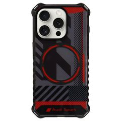 Audi IML Sport MagSafe Case iPhone 15 Pro Max 6.7" black/black hardcase AU-IMLMIP15PM-RSQ/D2-BK
