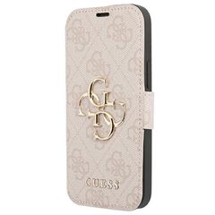 Guess GUBKP13X4GMGPI iPhone 13 Pro Max 6.7" pink/pink book 4G Big Metal Logo