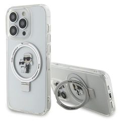 Karl Lagerfeld KLHMP15LHMRSKCH iPhone 15 Pro 6.1" white/white hardcase Ring Stand Karl MagSafe