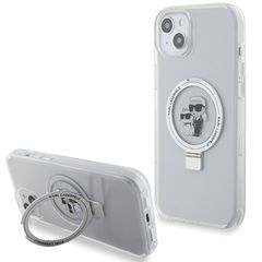 Karl Lagerfeld KLHMP15MHMRSKCH iPhone 15 Plus / 14 Plus 6.7" white/white hardcase Ring Stand Karl MagSafe