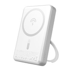 Dudao K28 10000mAh PD 22.5W MagSafe Powerbank with Metal Case and Ring Stand - Silver
