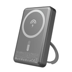Dudao K28 10000mAh PD 22.5W MagSafe Powerbank with Metal Case and Ring Stand - Gray
