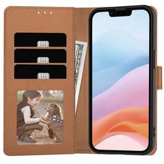 Tech-Protect Wallet Case for iPhone 16e - Brown-thumb-2