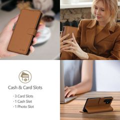 Tech-Protect Wallet Case for iPhone 16e - Brown-thumb-3