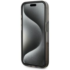 Karl Lagerfeld Liquide Glitter Monogram Gradient iPhone 15 Pro Max Case - Black-thumb-4