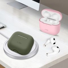 Tech-Protect Silicone Case for Apple AirPods 4 - Beige-thumb-3
