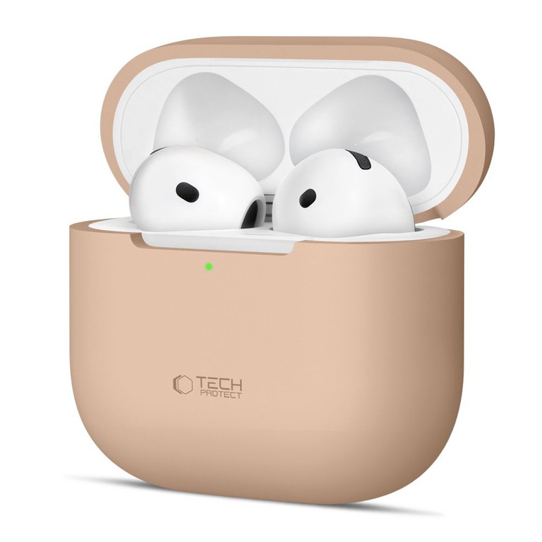 Tech-Protect Silicone Case for Apple AirPods 4 - Beige