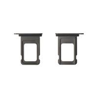 Apple (923-09687) SIM Tray (Original) - Black Titanium, Apple iPhone 15 Pro / 15 Pro Max