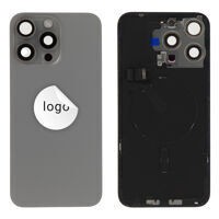 For iPhone/iPad (AP15PM0024GRPG-B) Back Glass (Pulled B) - Grey, For iPhone 15 Pro Max