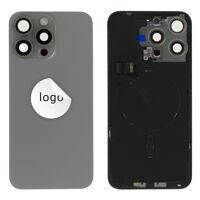 For iPhone/iPad (AP15PM0024GRPG-B) Back Glass (Pulled B) - Grey, For iPhone 15 Pro Max
