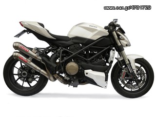 ΕΞΑΤΜΙΣΕΙΣ ΔΙΠΛΑ ΤΕΛΙΚΑ GPR POWERCONE INOX DUCATI STREETFIGHTER 1100 2009-2012