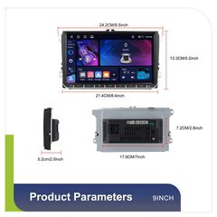 VW SCIROCCO (2008-2017) 9” Android Car Stereo 4+64GB– Ασύρματο CarPlay & Android Auto, GPS, WiFi, RDS, Bluetooth, OEM Συμβατότητα-thumb-2