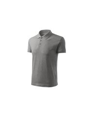 Men's Pique Polo Free Polo Shirt Dark Grey Melange