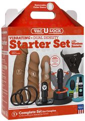 Vibrating Dual Density ULTRASKYN Toys Set + Remote Control-thumb-1