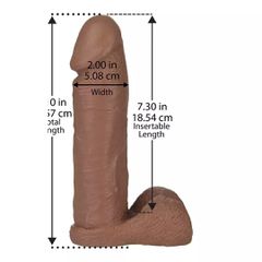 Doc Johnson Realistic® Vac U Lock Cock - 8"-thumb-2