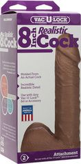 Doc Johnson Realistic® Vac U Lock Cock - 8"-thumb-1