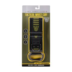 Tactical Wrist Cuffs - Black/Green-thumb-2