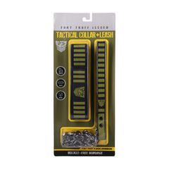 Tactical Collar and Leash - Black/Green-thumb-3