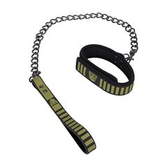 Tactical Collar and Leash - Black/Green-thumb-1