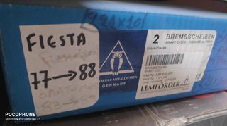 σετ εμπροσθιες δισκοπλακ Ford Fiest 1 και Fiesta 2 , εως το 1990 , με κωδικ :  1571346 ,221 x 10