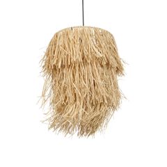 Φωτιστικό Boho κρεμαστό μονόφωτο 1 x E27 IP20 μπέζ Raffia με διάσταση M45 x Π45 x Υ53cm