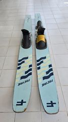 2 Πέδιλα σκι θαλάσσης μεταχειρισμένα  για διακόσμηση  χώρου