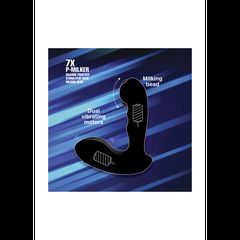 7X P-MILKER Silicone Pspot Stimulator - Black-thumb-7