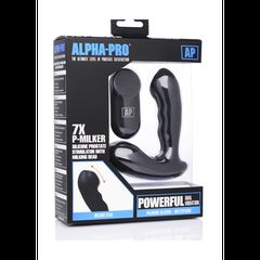 7X P-MILKER Silicone Pspot Stimulator - Black-thumb-6