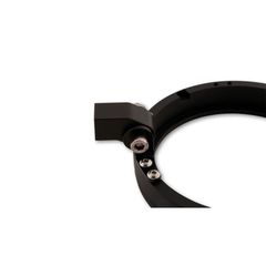 Highsider Pro 5 3/4 Inch Lamp Holder Ring Frame-R2 Black Cnc, Bottom Mounting