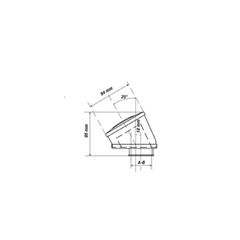Φιλτροχοανη Racing E13 Ø42/50/60Mm 25° Phbh / Pwk / Mikuni / Keihin Oval Κοκκινη 0413527 | Malossi