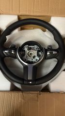 BMW M Sport μαυρο δερματινο τιμόνι με paddles