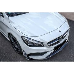 Splitters Μπροστινού Προφυλακτήρα Για Mercedes-Benz CLA W117 Facelift 16-18 Με Amg Line Προφυλακτήρα Piano Black 8 Τεμάχια-thumb-3