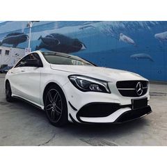 Splitters Μπροστινού Προφυλακτήρα Για Mercedes-Benz CLA W117 Facelift 16-18 Με Amg Line Προφυλακτήρα Piano Black 8 Τεμάχια-thumb-7