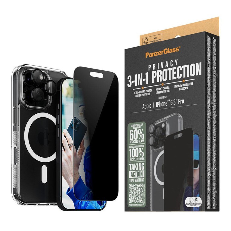 PanzerGlass - iPhone 16 Pro 3-in-1 Privacy Bundle / Electronics
